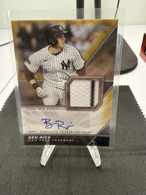 #ad 2026 Topps Series 1 Ben Rice Major League Material Relic Auto 50 MLMA BRI $75.00