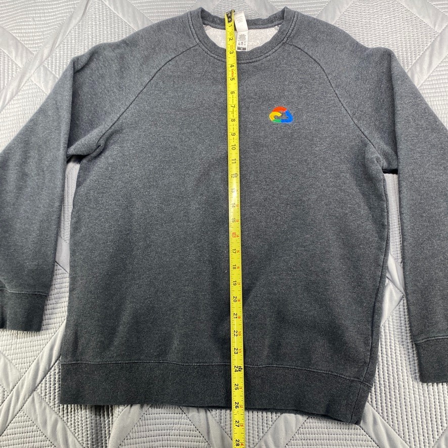 GOOGLE CLOUD Pullover Logo Gray Mens Medium M - image 5