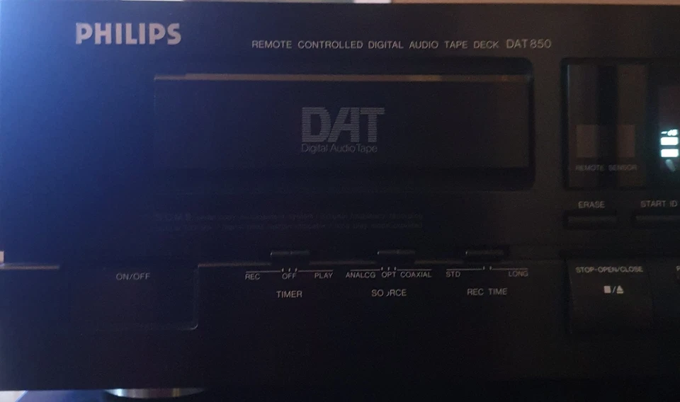 PHILIPS DAT 850 Digital Kassettendeck High End Vintage - Bild 2 von 4