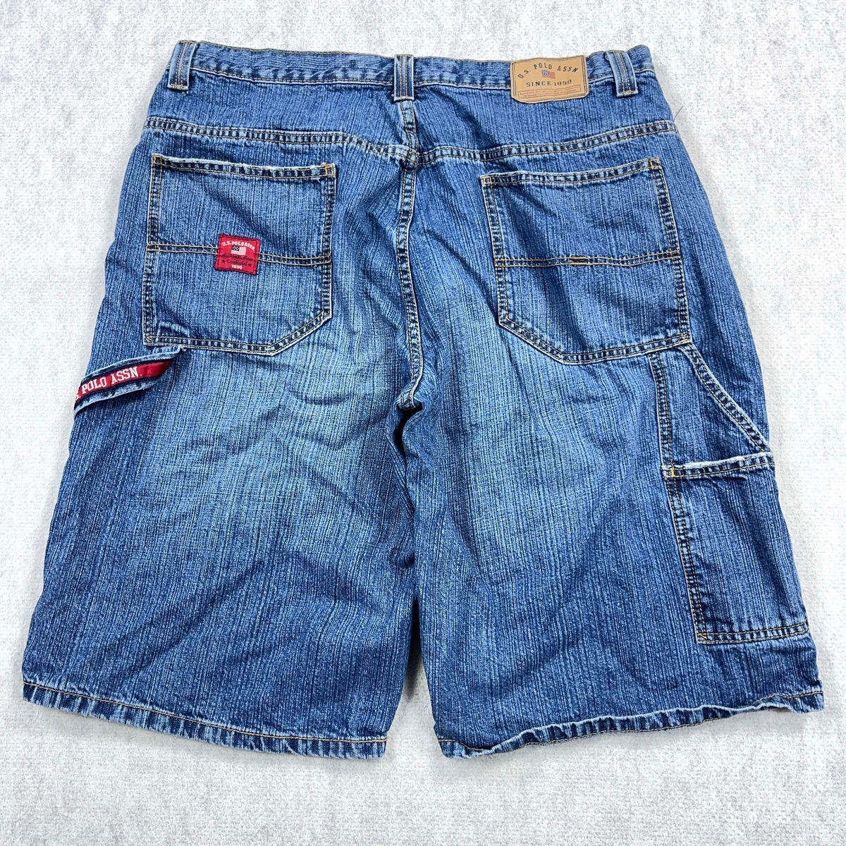 パンツ 00s polo jeans baggy check shorts Check-5 Baggy Denim