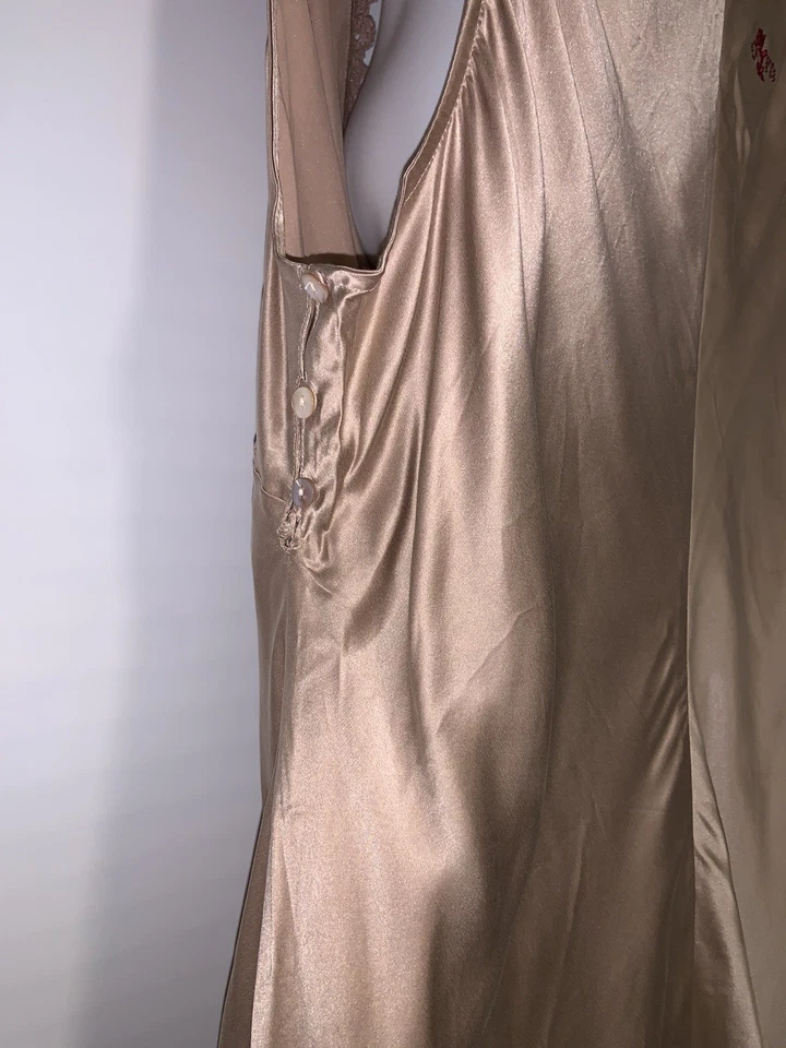 Odd Molly Silk Light Brown Sleeveless V-Neck Silk Blouse Top Tunic Size 4 - Image 4 of 4