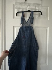 Dickies Women's Denim Overall Blue Size S 100 Cotton