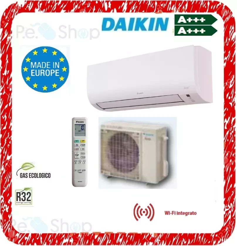 DAIKIN ATXD25A/ARXD25A CONDIZIONATORE 9000 BTU INVERTER A+++/A+++ R32 WI-FI 3D