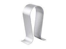 Monoprice Headphone Stand - Silver, Full Aluminum Construction, Solid and Stable
