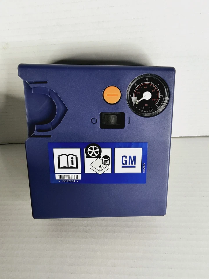 Compresor de aire para neumáticos GM con sellador #13392204 Chevrolet Buick Cadillac OEM Foto 4 de 4