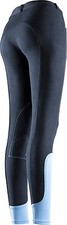 Equi-Theme Pro Fun Line Childs Kids Breeches, Two Tone Colour, Stretch Material