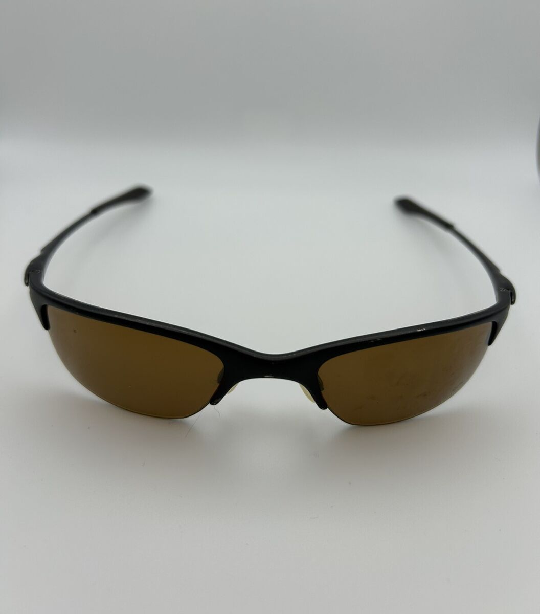 VINTAGE OAKLEY HALF WIRE BLACK WITH CLEAR / BROWN IRIDIUM VINTAGE OAKLEY HALF WIRE BLACK WITH CLEAR / BROWN IRIDIUM
