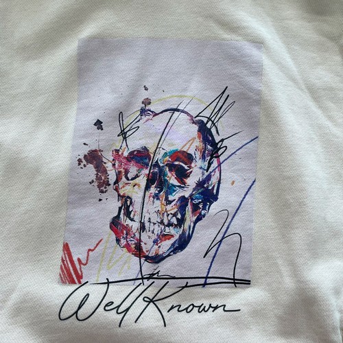 WELLKNOWN STUDIOS Jersey Tejido Calavera Obras de Arte Gráfico Sudadera/Sudadera con Capucha Para Hombre L - Imagen 8 de 10