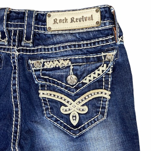 Rock Revival Elaina Womens Blue Jeans 