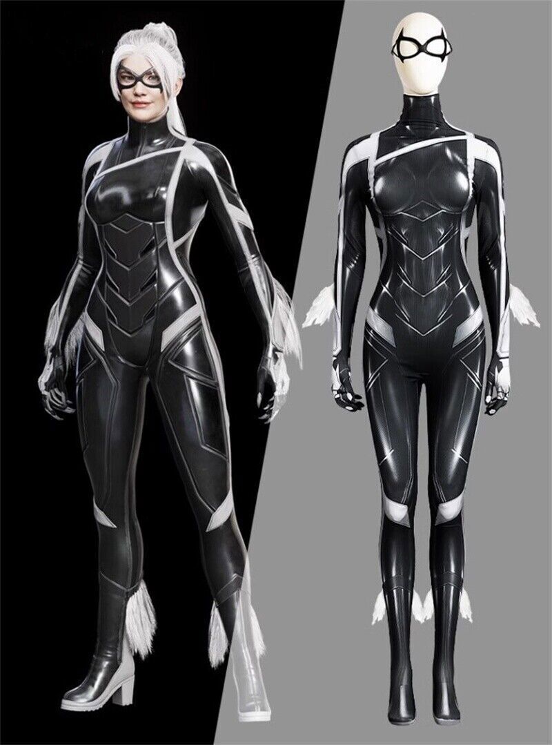 Marvel's Spider-Man 2 Felicia Black Cat Cosplay Jumpsuit Suit