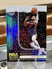 2024-25 NBA Hoops WINTER SNOW - JALEN BRUNSON Frequent Flyers HOLO FOIL Knicks