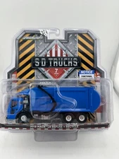 2019 MACK LR REFUSE GARBAGE TRUCK BLUE 1/64 DIECAST MODEL BY GREENLIGHT 45070 C