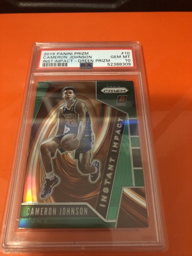 2019 Panini Prizm Basketball Prizm Green Cameron Johnson #10
