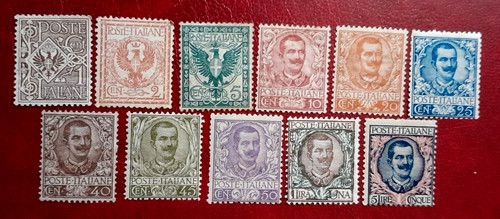 FLORAL 1901 COMPLETE SERIES MNH ** EXCELLENT CENTERED CAT- SAXON 68 / 78