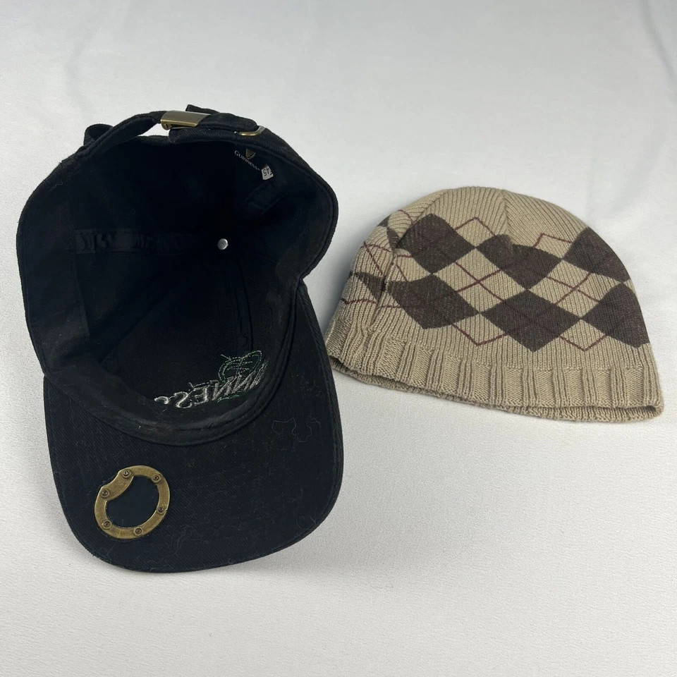 Two Guinness Beer Hats Gorra de Béisbol con Abridor de Botellas + Gorro Talla Única Foto 3 de 4