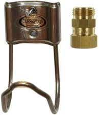 Dura Loop Small Stainless Steel Hose Hanger w/ Dramm Brass Hose Swivel (Bundle)