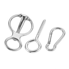1 Pack Horse Tie Ring Set to Pull Back to Relieve Tension Horse Restraint Tool