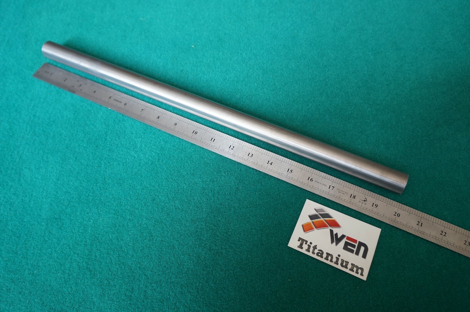 25mm Grade 2 Titanium Tube ( .984" x .078" x 20" ) Metal Tubing 1 in