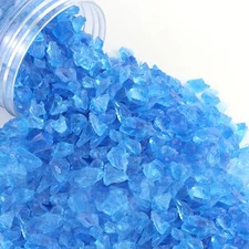 Fire Glass Crushed Glass for Resin Art Garden and Indoor Decorative Glass Bro...