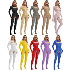 Womens Bodystockings Tempting Jumpsuit Elastic Bodysuit One Piece Catsuit Sexy