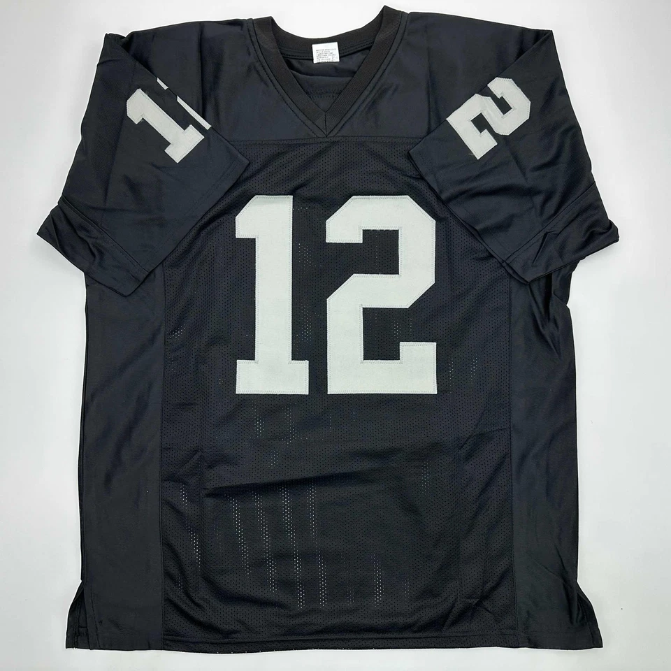 Jersey Facsímil Autografiado Rich Gannon Oakland Las Vegas Negro Reimpresión XL Foto 3 de 4
