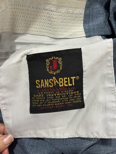 Men’s Vintage 70’s Jaymar Sansabelt Slacks Size 38x29 - Picture 3 of 8
