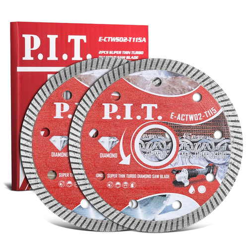 4-1/2 Turbo Diamond Saw Blade,Dry/Wet Cutting for Granite, Paver, Stone, Masonry