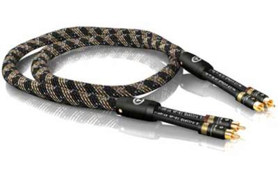 1,5m ViaBlue NF-S1 Silver Quattro Stereo Cinchkabel mit vergoldeten T8 Steckern