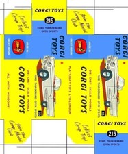 CORGI FORD THUNDERBIRD  REPRODUCTION BOX  REPRO