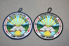 BSA OA 2011 SR-9 CONCLAVE SET BLACK AND BLUE DANGLES INITO 324 HOST CAMP THUNDER