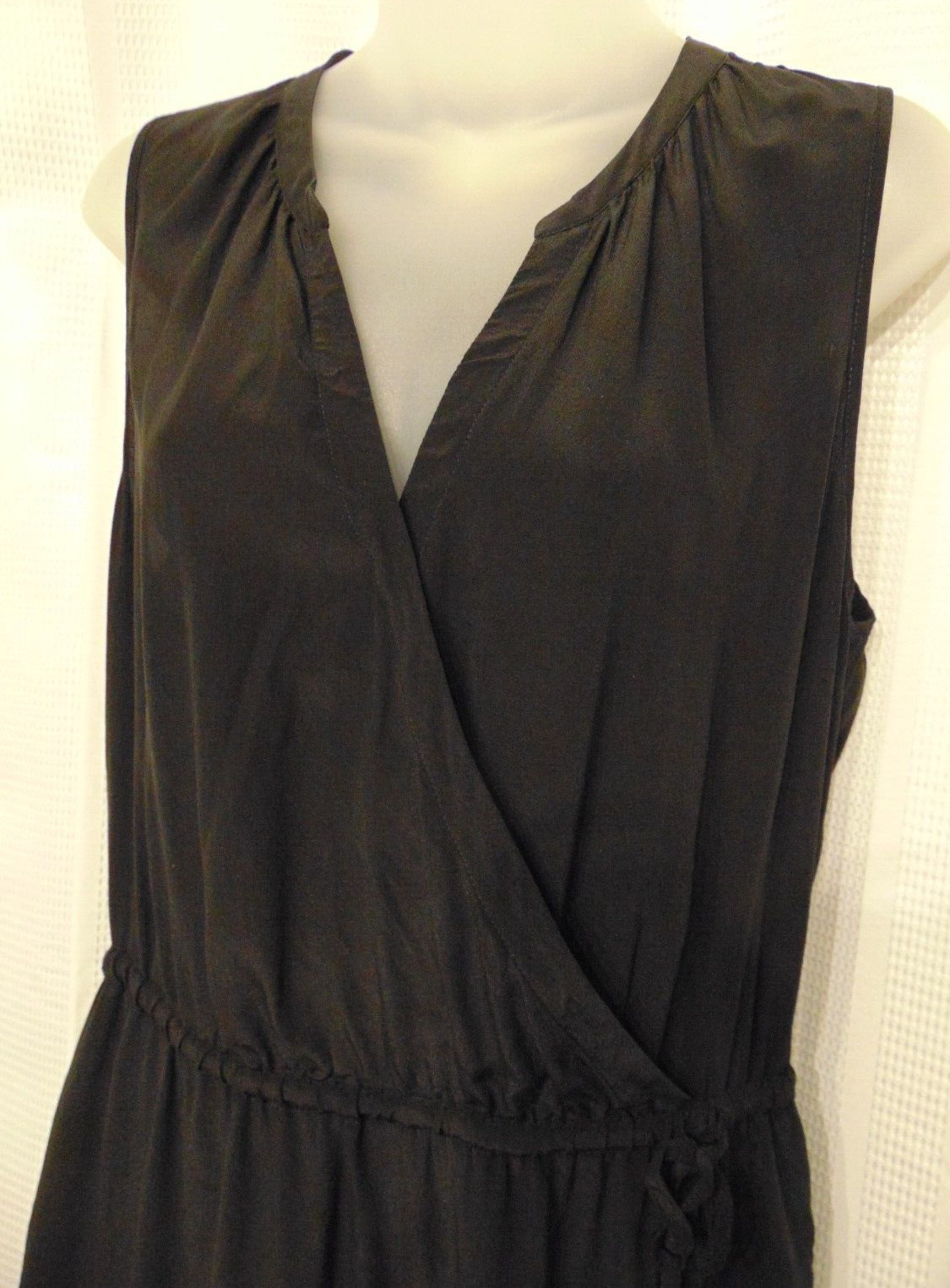 Cynthia Rowley basic black 100% silk sleeveless p… - image 2