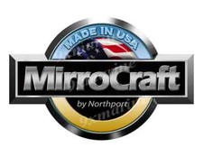 MIRROCRAFT by Northport Round Vinyl Decal Boat Sticker, 10" x 6.5"
