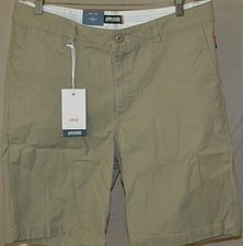 GLOBE Mens Aussie Skate Shorts Stretch G6 Regular Relaxed Fit Khaki Size 36