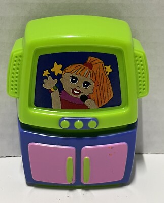 Vintage Mega Bloks Blocks Replacement TV Television Karaoke Machine Cabinet Rare