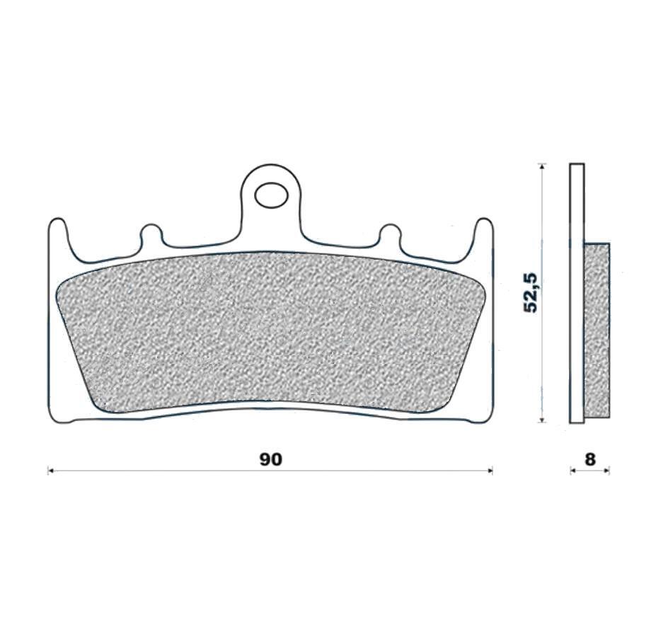 Plaquettes frein 142 G1054 AV moto Kawasaki ZXR1200 Suzuki GSXR 750 1000