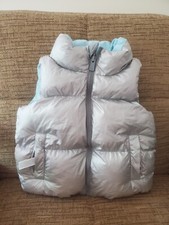 All In Motion Juniors Reversible Vest Sz 8 M Blue/silver