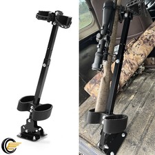 Fully Adjustable UTV Gun Mount Rack Adjustable Height Rifle Shotgun Holder