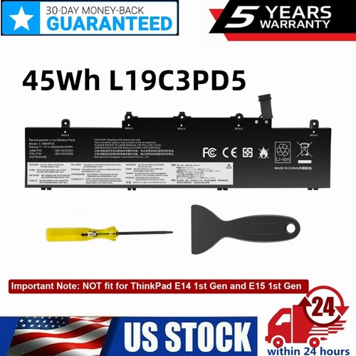 ✅L19C3PD5 L19D3PD5 L19M3PD5 Battery For Lenovo ThinkPad E14 Gen 2 20T6 20TA 45Wh