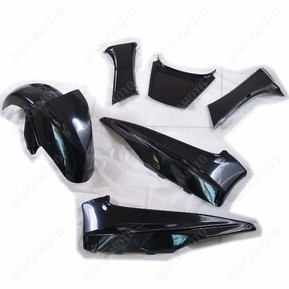 Kit Carenado Yamaha T-Max Kit De Carenado Para Yamaha T-Max 500 (2001-2007)  - 12 Piezas En ABS Negro Brillante - Marca One By Camamoto Kit Carenado  Tmax 500, image size:1000x1000