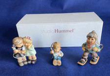 Studio Hummel Set of 3 Christmas Ornaments Goebel with COA