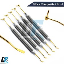 5 Pieces Dental Composite Instruments CIG-6 Restorative Amalgam Placing Carving