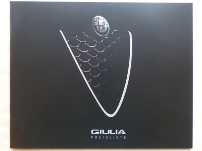 Alfa Romeo Giulia B-Tech Veloce QV - Preisliste - Prospekt Brochure 01.2019