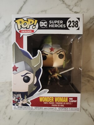 Funko POP! DC Super Heroes Wonder Woman #238 Vinyl Figure W/protector Flashpoint