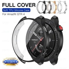 Electroplated Glossy TPU Soft Case For Amazfit GTR 4 Screen Protector Full Cover