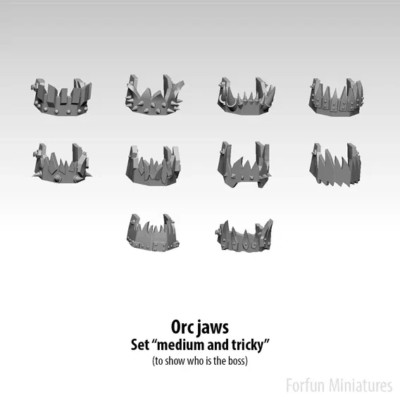 Orc Jaws (medium) Artel W Ork Boyz Squad Beastsnagga Big Nobz Flash Gitz Warboss