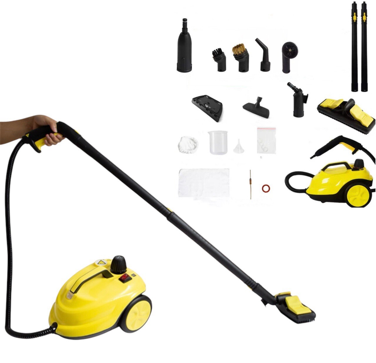Powerful 2L Steam Cleaner with 18 Attachments – Multi-Surface Deep Cleaning-image