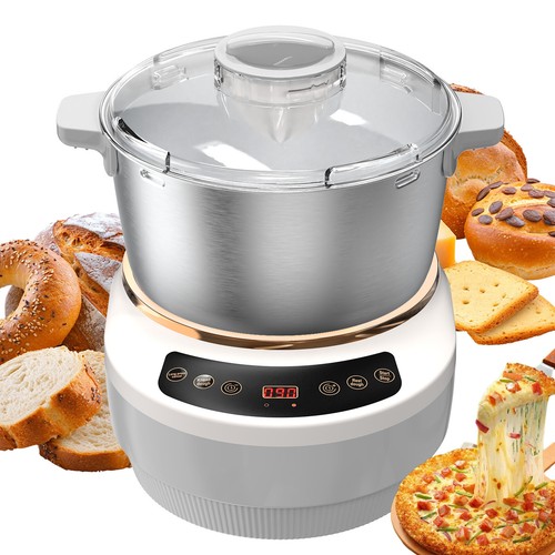 Electric Dough Maker 6.5L with Kneading & Ferment Function, Ingredient Hatch - Picture 1 of 13