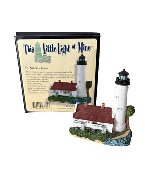 Harbour Lights This Little Light Of Mine St. Marks FL Mini Lighthouse #LL171