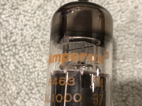 2 - AMPEREX YL-1000Tubes Britain 8463 PENTODE MATCHED NOS GOLD PIN AMPLIFIER - Photo 10/17