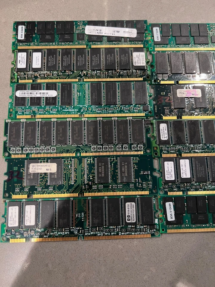 Lot of 18 Memory NEC and Others PC100 - Image 2 of 3